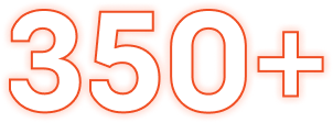 350+